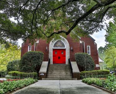 Old Building with a red door