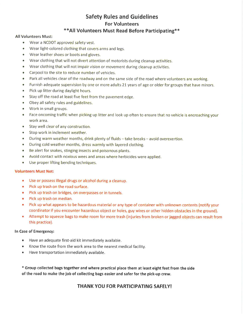 Earth Day- Safety Rules and Guidlines1024_1