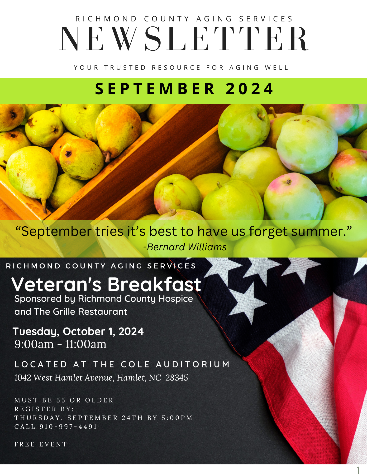 September 2024 Newsletter
