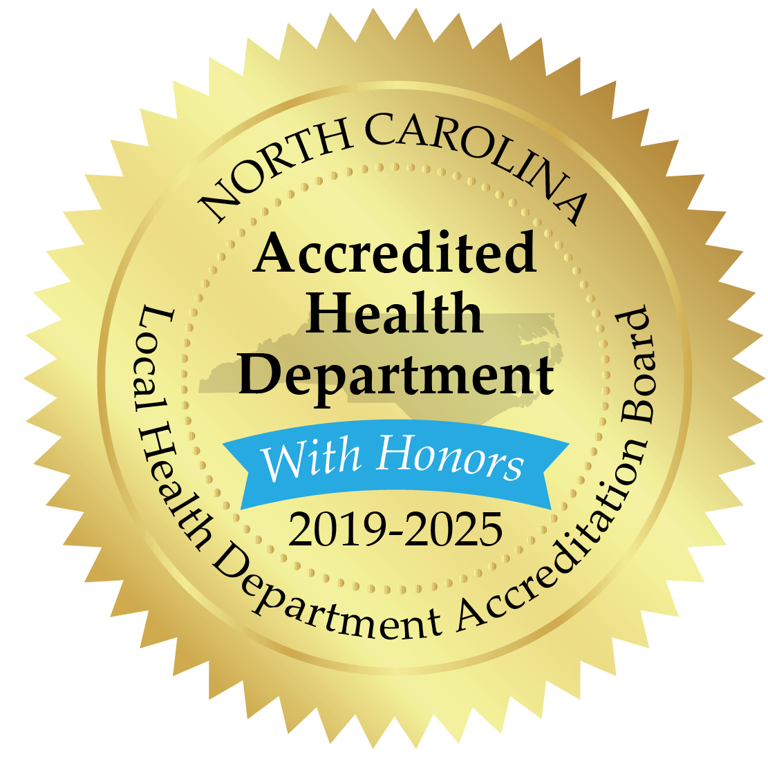 Accreditation Seal 2019-2025 with honors image